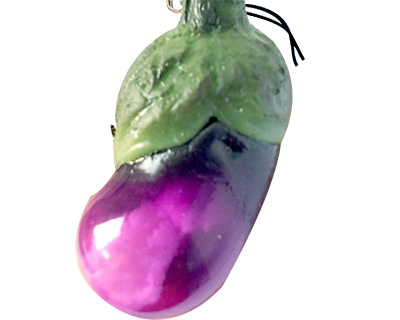 Eggplant Keychain Toy